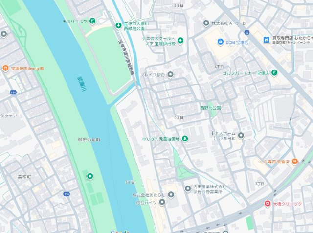 伊丹市西野　第7期　新築一戸建ての地図