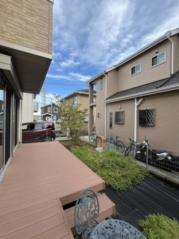 西河原戸建の庭