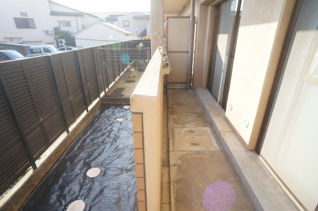 ソシア売布のバルコニー