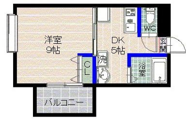 ブラオ別府の間取り