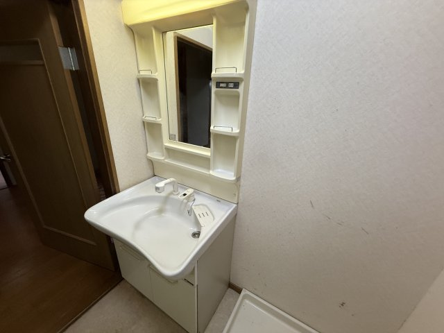 玉井町貸家の独立洗面台