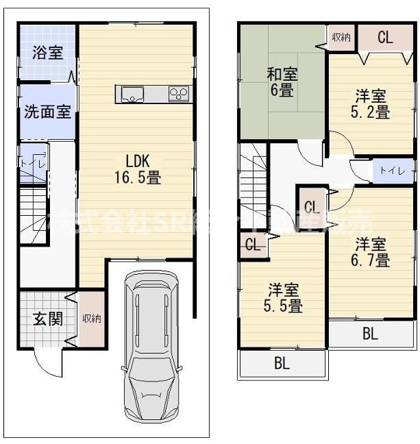御厨東1丁目中古戸建の間取り|2025年7月リフォーム済み♪家事同線を考えられて造られた使いやすい間取りです！