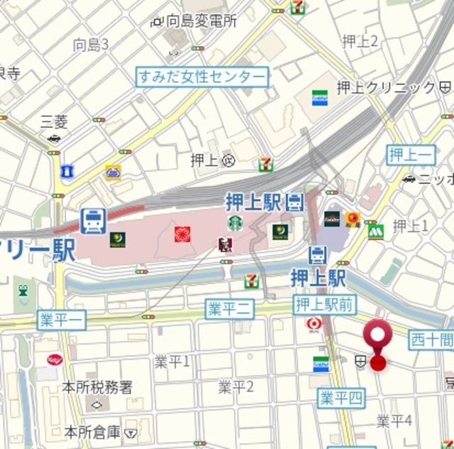 クレール押上の地図|★案内図★