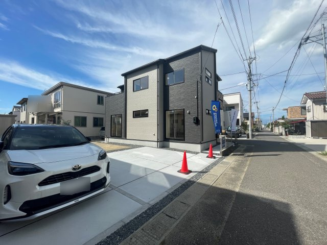 新築戸建・建売　郡山市静町　長期優良住宅　大成小・第七中の前面道路含む現地写真|前面道路幅員4.5ｍ