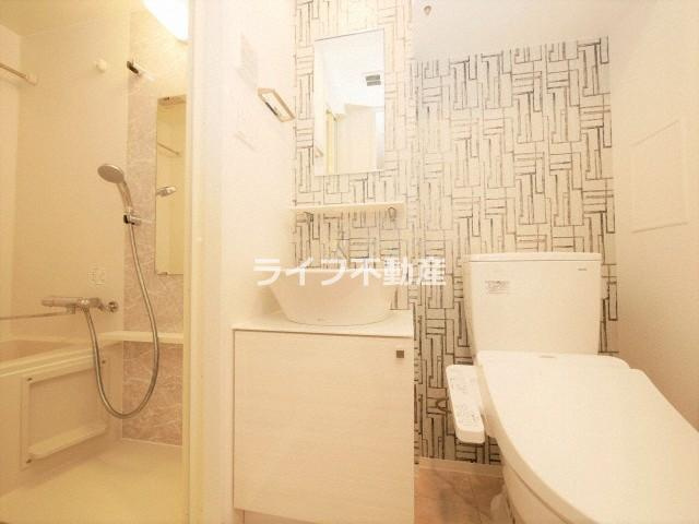 エスリード大阪NAGAHORIGATEの洗面所|ゆったりとスペースのある洗面所