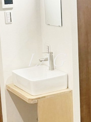 【洗面所】 | ＮＴ祐天寺コーポＢ棟 | 独立洗面台です。