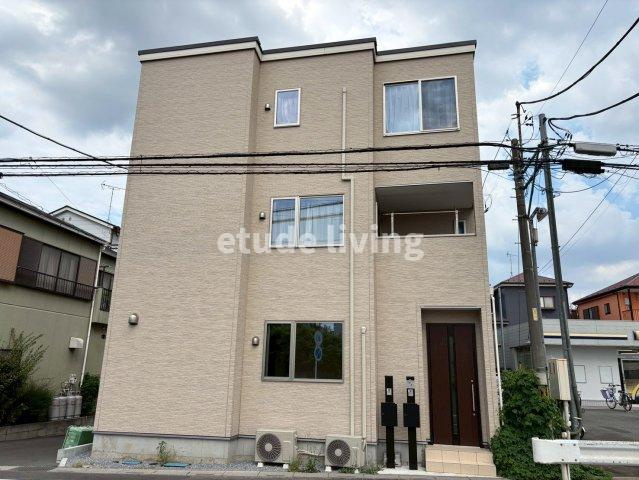 朝霞市岡１丁目のアパートの外観パース