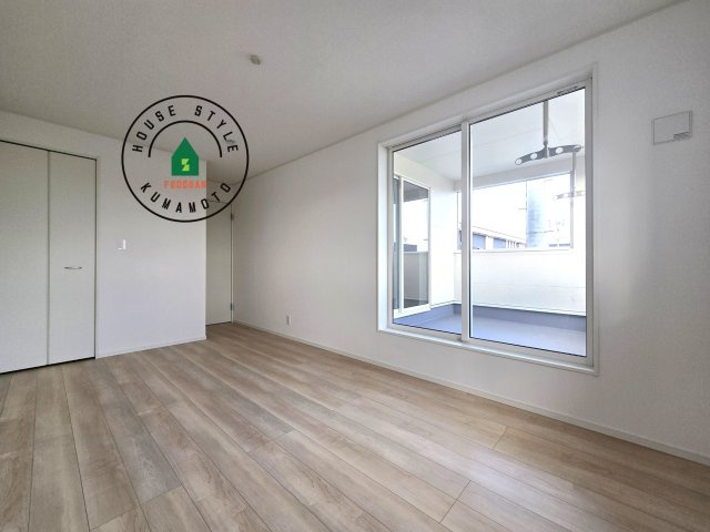 熊本市北区梶尾町第9-3棟（3号棟）の内観：施工例|主寝室です。