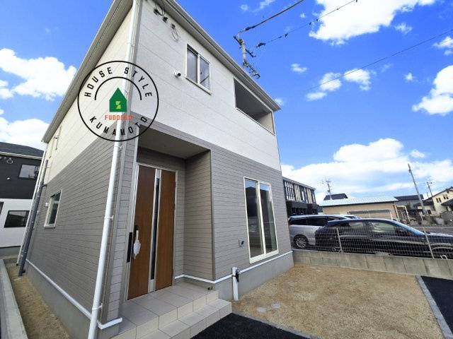 熊本市北区梶尾町第9-3棟（3号棟）の外観|デザイン性のある外観です。