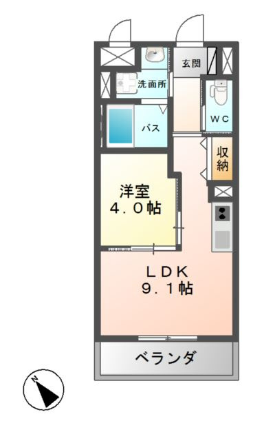 ロワゾ　ドゥ　ボヌールの間取り