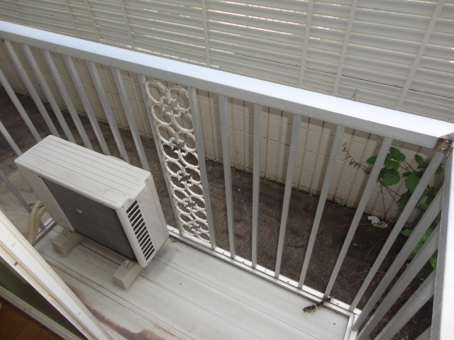 サムハイツのバルコニー
