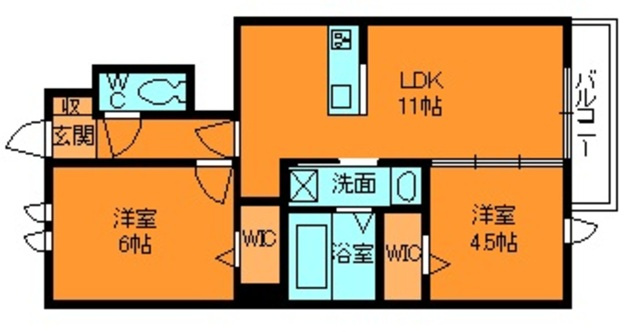 竜田テラスの間取り
