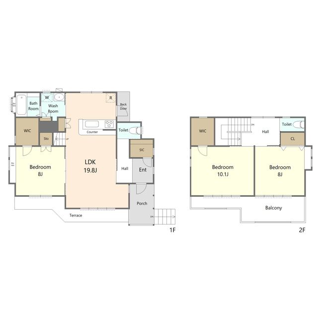 みなみ野２丁目Ｉ邸貸家の間取り