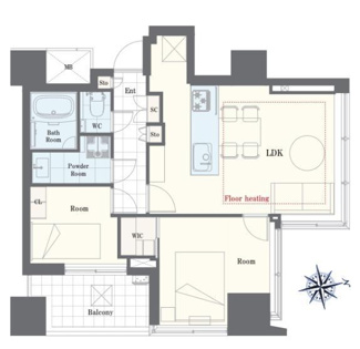 【間取り】 | パークタワー芝公園