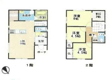 和歌山市太田　新築戸建の間取り