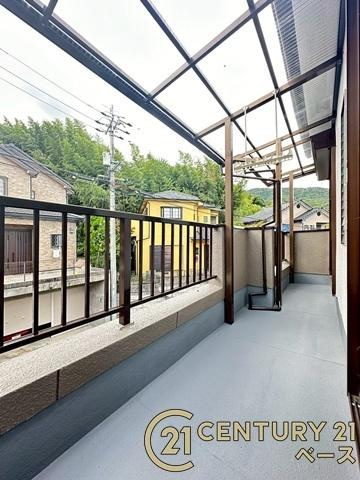 生駒市有里町　一戸建のバルコニー|■現地撮影写真■お洗濯物をたくさん干すことができますね！
