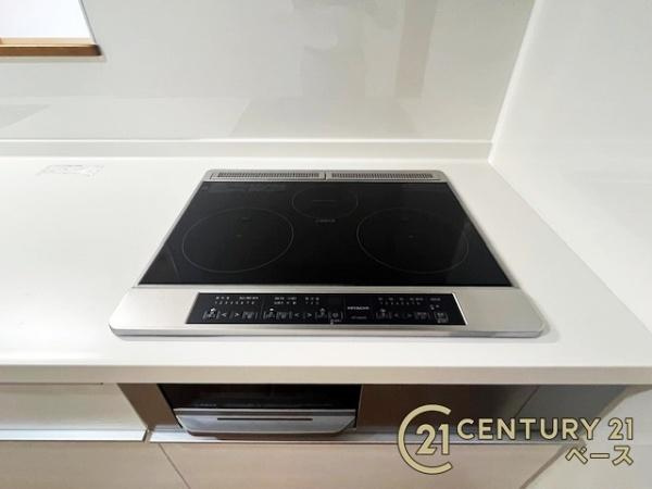 磯城郡田原本町宮森　一戸建のキッチン|ＩＨコンロでお掃除楽々！火を使わないため安心安全です！