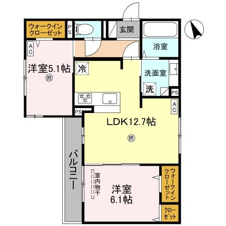 ラ　フレーズの間取り