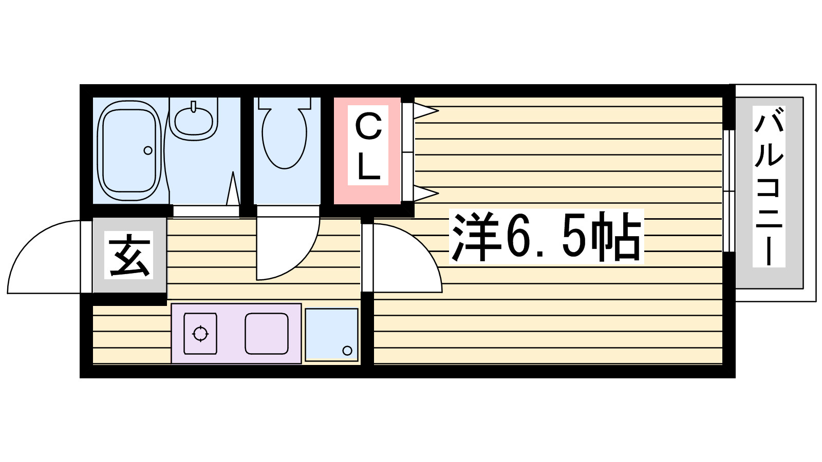 クリエイト天満Ａ棟の間取り