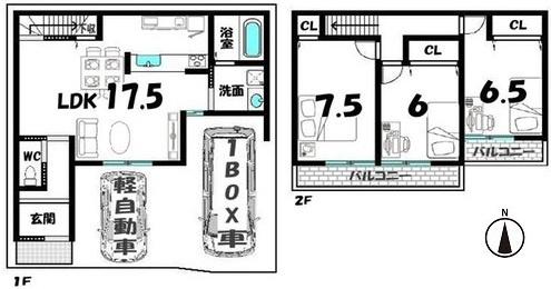 【間取り】 | K41303-Ⅰ+Ⅱ紫野