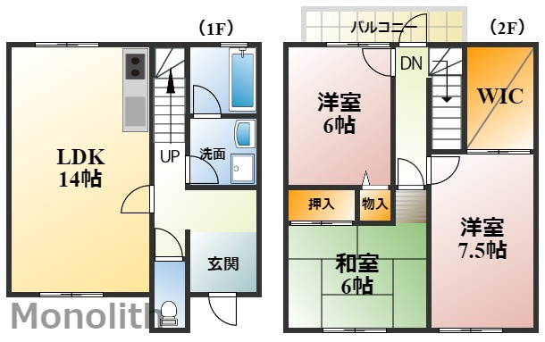 ＣozyＣourtの間取り