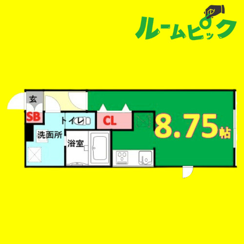 Branche桜山Ⅲ　名古屋市賃貸　仲介手数料無料の間取り