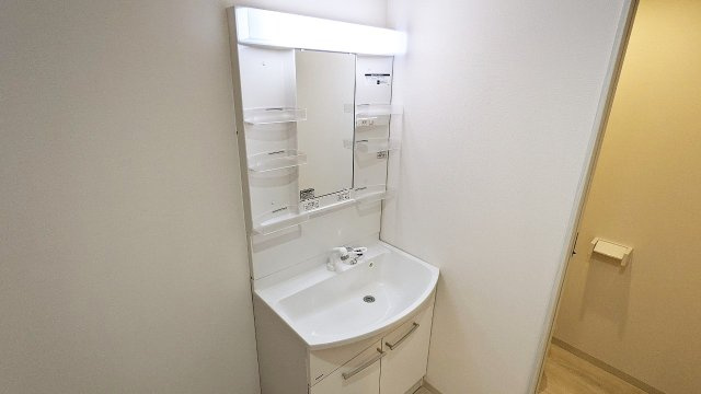 ラ・フォルム宝塚栄町の洗面所|広い洗面スペース