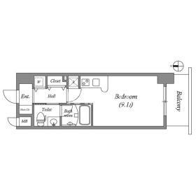 ISM谷町六丁目の間取り