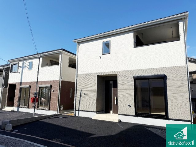 岸和田市池尻町　第3期　新築一戸建ての外観|周辺は落ち着いた街並みの住宅地！子育てがしやすい住環境です！まだ未完成ですが、現地でしかわからない事もございます。是非一度ご覧ください。