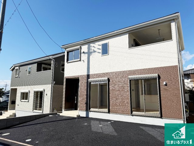 岸和田市池尻町　第3期　新築一戸建ての外観|周辺は落ち着いた街並みの住宅地！子育てがしやすい住環境です！まだ未完成ですが、現地でしかわからない事もございます。是非一度ご覧ください。