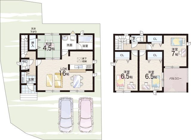岸和田市池尻町　第3期　新築一戸建ての間取り|３号地
