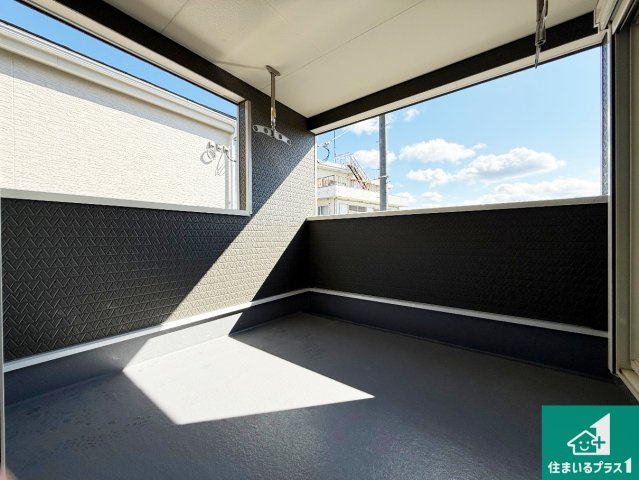 岸和田市池尻町　第3期　新築一戸建てのバルコニー|日当たりのよいバルコニー！お部屋が開放的に！
