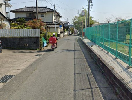 【新築戸建】　いわき市勿来町窪田第2　長期優良住宅　【全2棟】の前面道路含む現地写真|西側4.5ｍ公道