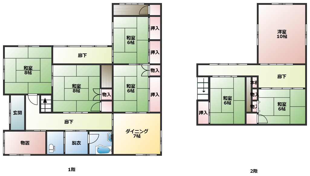 見附市緑町　中古戸建【商談中】の間取り