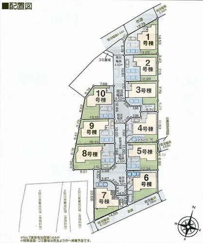 【区画図】 | 【仲介手数料０円】秦野市東田原　新築一戸建て　全10棟 | 秦野市東田原　新築一戸建て　全10棟