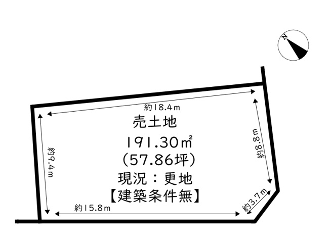 【土地図】 | 姫路市田寺東3丁目／売土地