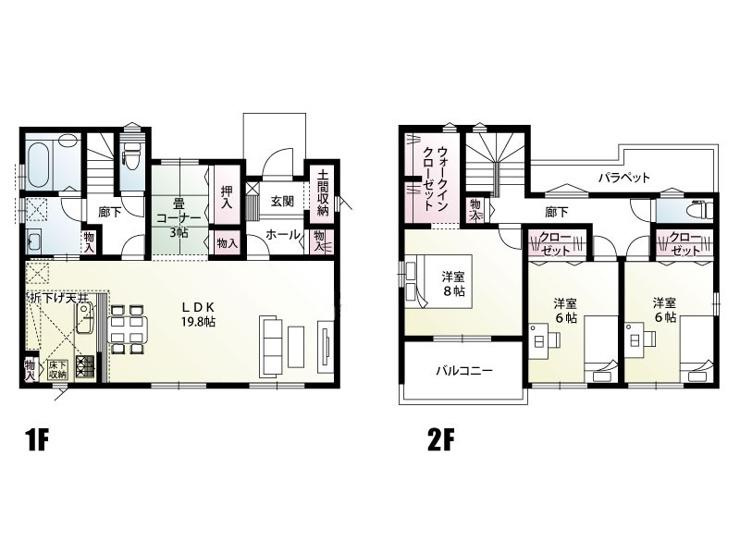栃木市平柳町3丁目　新築戸建Bの間取り