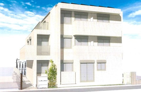 仮　南小岩５丁目メゾンの外観パース|★ＺＥＨ－Ｍ対応ヘーベルメゾン／ペット共生型★完成イメージ★