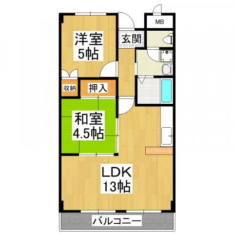 【間取り】 | リバーサイドマンション