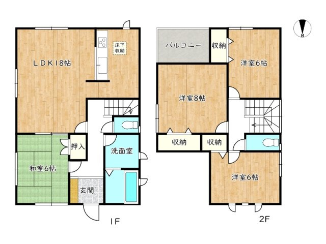 【間取り】 | 姫路市網干区田井／中古戸建