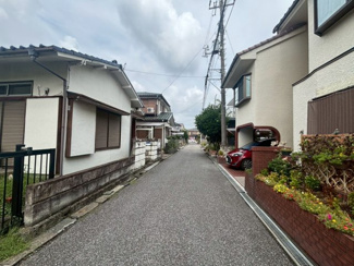 【前面道路含む現地写真】 | 川越市吉田　建築条件なし売地　東武東上線『霞ヶ関駅』徒歩13分　【上戸小学区】