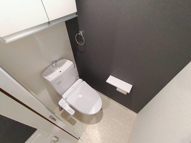 神戸市須磨区妙法寺字道正川のアパートのトイレ|ウォシュレット