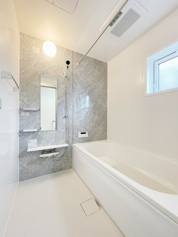 新築戸建・建売　郡山市台新二丁目　耐震＋制震　大成小・郡山一中の浴室|浴室暖房乾燥機は冬場のヒートショックを防げる強い味方★