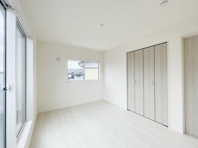 新築戸建・建売　郡山市台新二丁目　耐震＋制震　大成小・郡山一中の洋室|全室南向きの陽当たり良好な間取りです！(^O^)
