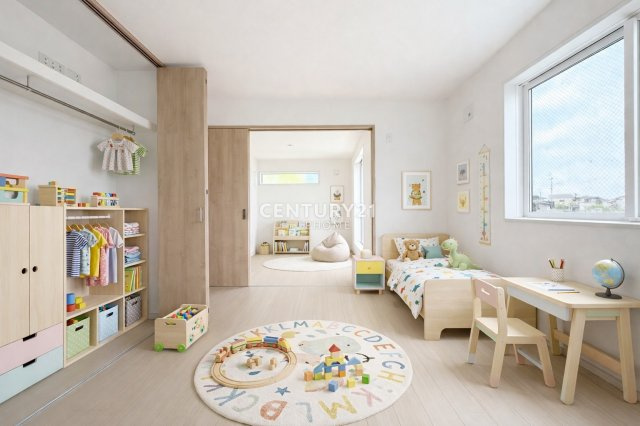 【子供部屋】 | 横浜市鶴見区上の宮２丁目　新築戸建　全2棟 | 子供部屋です