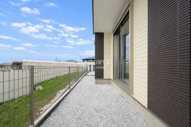 【庭】 | 横浜市鶴見区上の宮２丁目　新築戸建　全2棟 | 簡単な家庭菜園も楽しめるお庭です