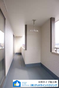 小野市神明町第４期2号棟のバルコニー