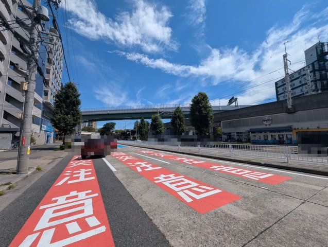 中区千代田３丁目土地の前面道路含む現地写真|前面道路②