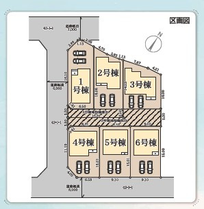 小野市神明町第４期3号棟の区画図