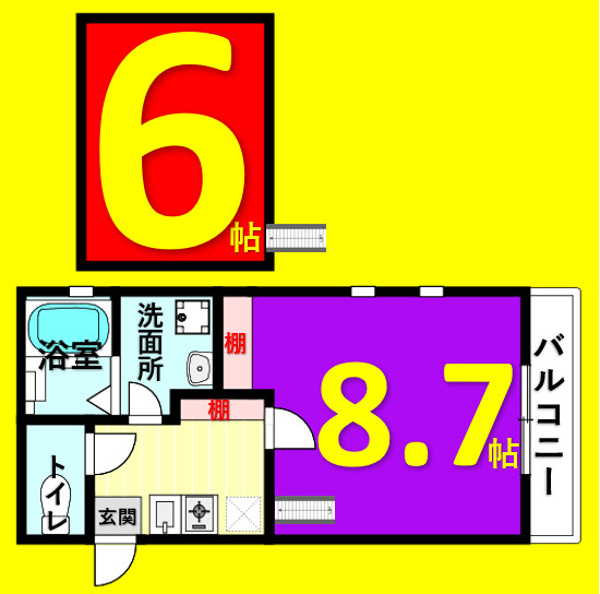 リエス浄心　名古屋市賃貸　仲介手数料無料の間取り